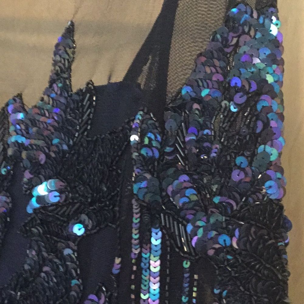 PARKER BLACK Bailey Embellished Mesh Dress - Picture 4 of 15